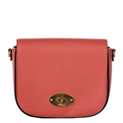 Pre-owned Mulberry Orange Leather Small Darley Crossbody Bag