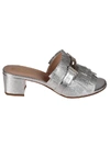 TOD'S TOD'S DOUBLE T FRINGED MULES