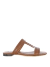 TOD'S TOD'S STRAP LOGO SANDALS