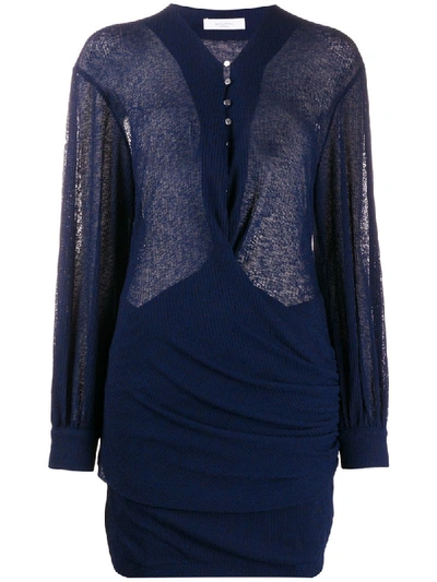 Roseanna Darlene Fine Knit Dress In Blue