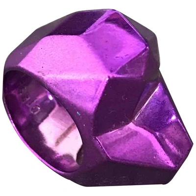Pre-owned Diesel Ring In Purple