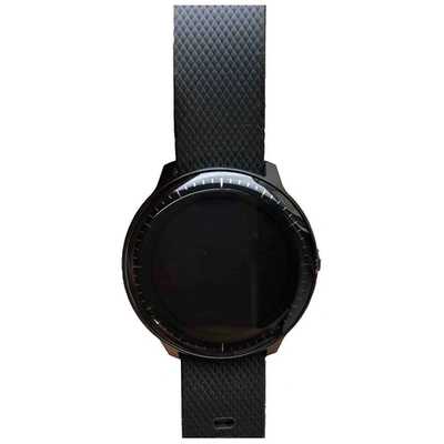 Pre-owned Garmin Black Steel Watch