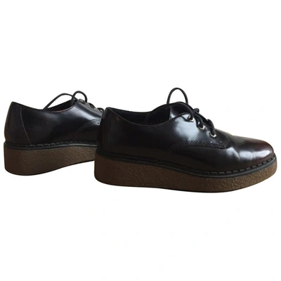 Pre-owned Timberland Black Leather Flats