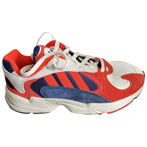 Pre-Owned Adidas Originals Yung-1 Red Suede Trainers | ModeSens