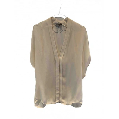 Pre-owned Vince White Silk  Top