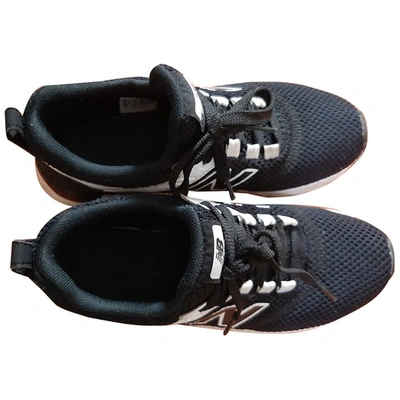 Pre-owned New Balance Cloth Trainers In Black