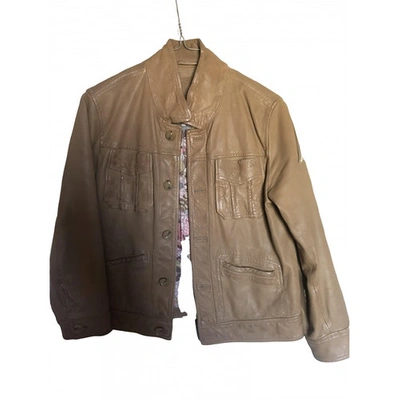 Pre-owned Swildens Brown Leather Jacket