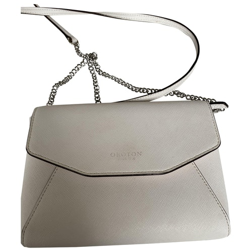 Pre-Owned Oroton White Leather Handbag | ModeSens