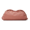 Mansur Gavriel Cloud Mini Gathered Leather Clutch In Pink