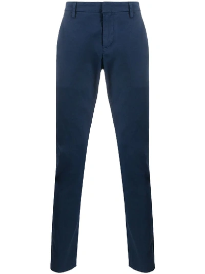 Dondup Straight Leg Trousers In Blue