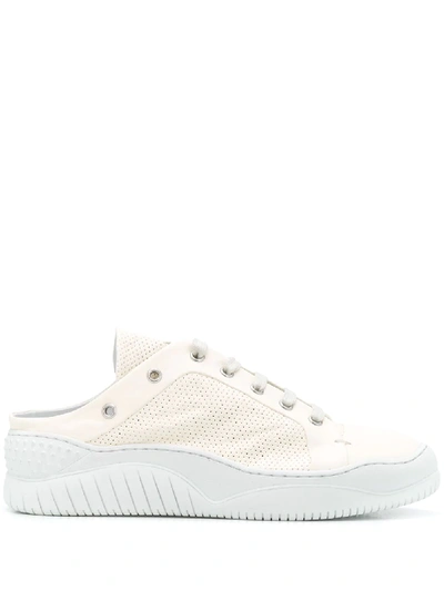 Masnada Perforated Slip-on Trainers In Neutrals