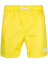 DONDUP LOGO PATCH SWIM SHORTS