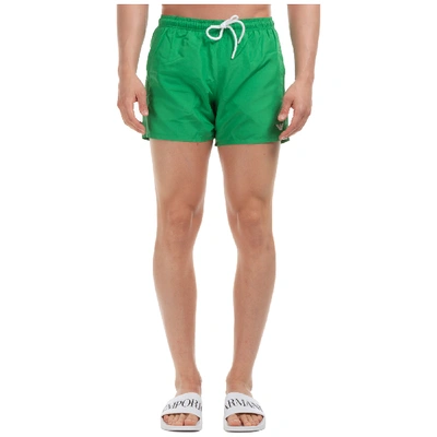 Emporio Armani Men's Boxer Swimsuit Bathing Trunks Swimming Suit In Green
