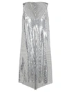 RABANNE PACO RABANNE METALLIC EFFECT DRESS