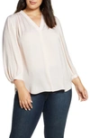 VINCE CAMUTO RUMPLE FABRIC BLOUSE,9299150