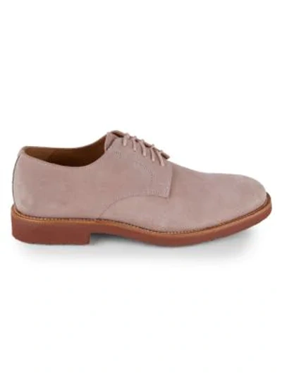 Aquatalia Neal Suede Oxford Shoes In Blush
