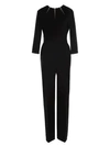 Escada Taylor Sunburst Jersey Jumpsuit In Black