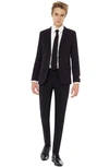 Opposuits Black Knight Two-piece Suit With Tie In Black