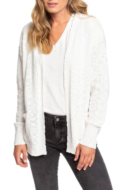 Roxy Valley Shades Cardigan In Snow White
