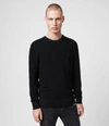 Allsaints Ivar Merino Crew Sweater In Black