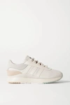 ADIDAS ORIGINALS SL ANDRIDGE SUEDE-TRIMMED LEATHER AND MESH trainers
