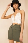 Superdown Isla Satin Top In Ivory