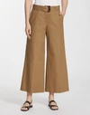 Lafayette 148 Petite Metropolitan Stretch Cropped Rockefeller Pant In Shiitake