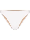 Frankies Bikinis Enzo Terry Bikini Bottoms In White