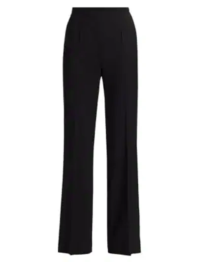 Escada Tibulas Virgin Wool Trousers In Black