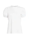 DEREK LAM 10 CROSBY Eva Puff-Sleeve Cotton T-Shirt