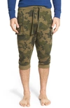 2(x)ist Athleisure Men's Cropped Cargo Pants In Olive Camo