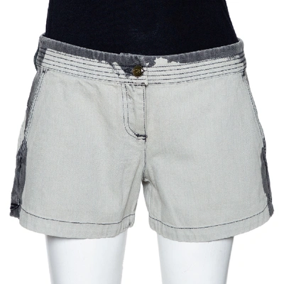 Pre-owned Mcq By Alexander Mcqueen Grey Denim Back Cutout Detail Shorts M