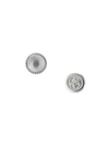 GUCCI SQUARE AND ROUND STUD EARRINGS