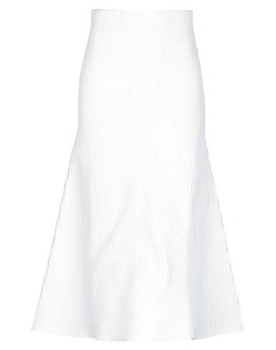 Tibi Long Skirts In White