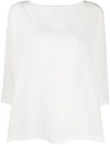 M Missoni Crepe Dropped Shoulder Blouse In White