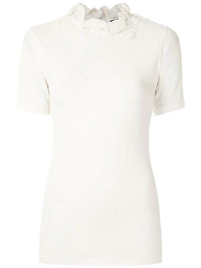 Andrea Bogosian Russel Short Sleeves T-shirt In White