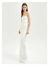 ALEX PERRY PAIGE SATIN CREPE STRAPLESS COLUMN GOWN,APB20B024-20