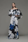 ISABEL SANCHIS ASIGLIANO OFF SHOULDER FLORAL GOWN,ISO20-246-20-1
