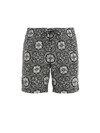 DOLCE & GABBANA MAIOLICA PRINT SWIMMING TRUNKS