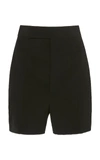 HAIDER ACKERMANN HIGH-RISE WOOL SHORTS,790322