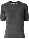 BURBERRY SHORT-SLEEVE KNITTED TOP