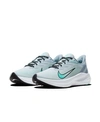 Nike Women's Air Zoom Winflo 7 Running Sneakers From Finish Line In Sky Gray, Black-obsidian
