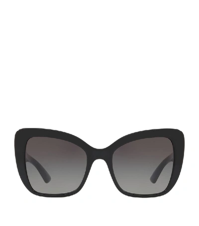 Dolce & Gabbana Butterfly Sunglasses In Black