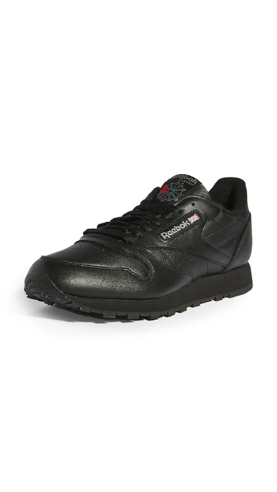 Reebok Classic Black Leather Sneakers