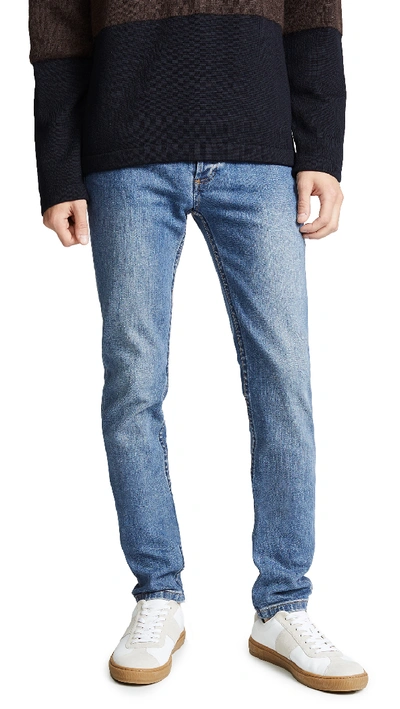 Apc A.p.c. Straight Leg Jeans In Blue