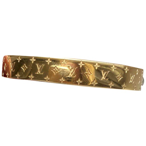 Pre-Owned Louis Vuitton Nanogram Gold Metal Bracelet | ModeSens