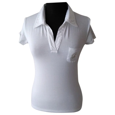 Pre-owned Guess White Cotton Top