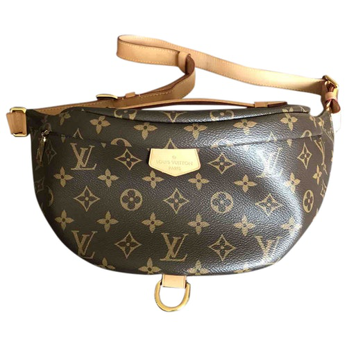 Pre-Owned Louis Vuitton Bum Bag / Sac Ceinture Brown Cloth Clutch Bag | ModeSens