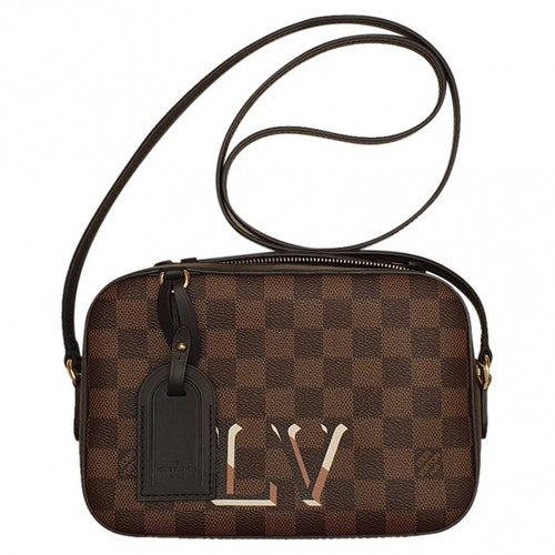 Pre-Owned Louis Vuitton Saintonge Black Cloth Handbag | ModeSens