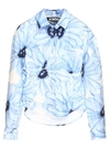 JACQUEMUS JACQUEMUS FLORAL PRINTED OPEN BACK SHIRT